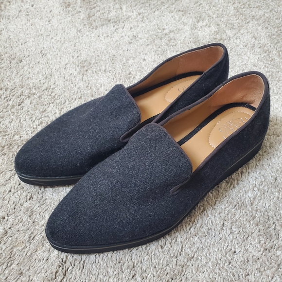 Franco Sarto Shoes - Franco Sarto Grey Suede Loafers - Women's Size 8.5, Excellent Condition